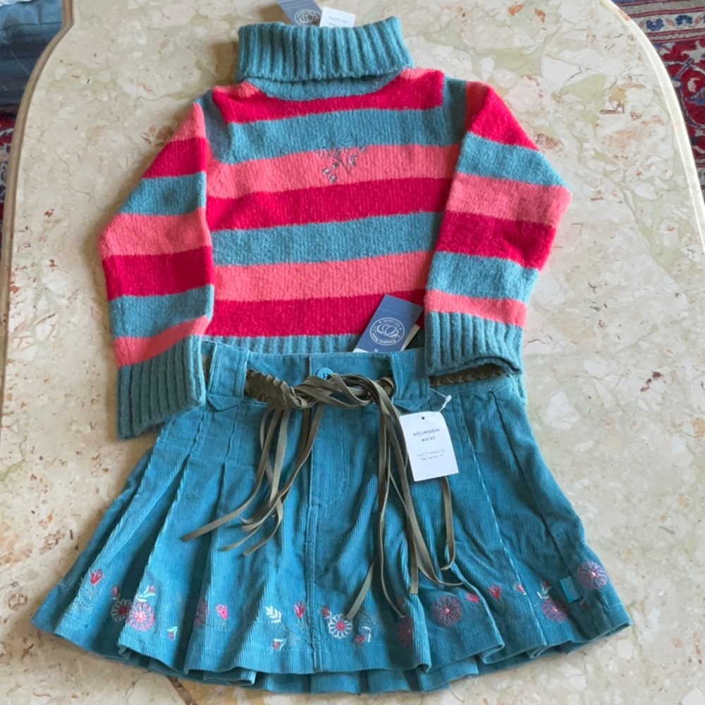 NWT Pumpkin patch girls set, size 4
